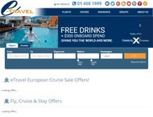 Tablet Screenshot of corp.e-travel.ie