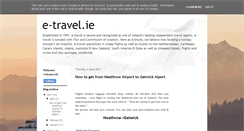 Desktop Screenshot of blog.e-travel.ie